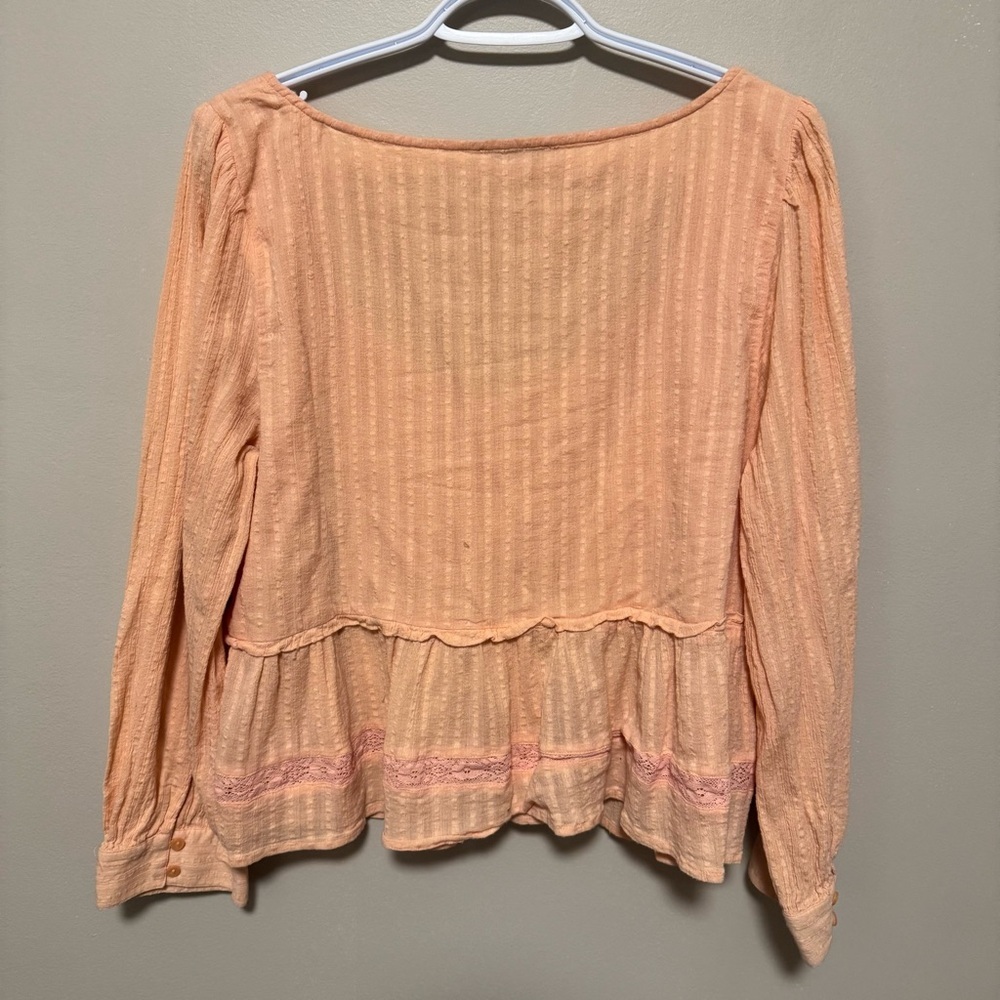 American Eagle Peach Babydoll Top - Women’s XL - Picture 7 of 9